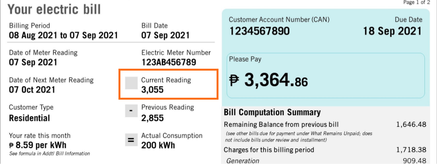 Meralco Bill