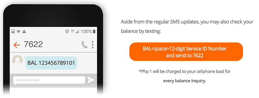Inquire about your balance anytime