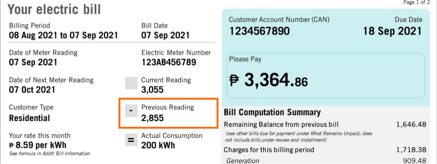 Meralco Bill